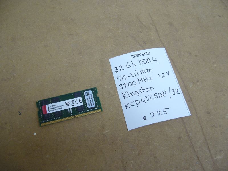 32Gb DDR4 MEMORY  SO-Dimm